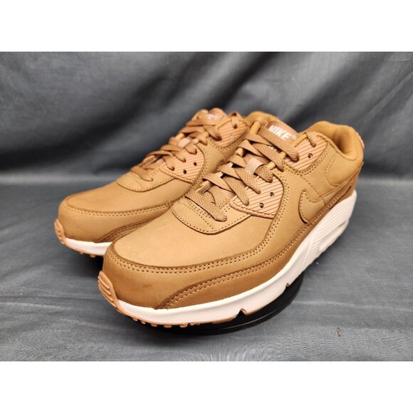 Nike Boys Air Max 90 (GS) Sneakers Leather Flax White Size 6.5 NEW NO BOX! - Picture 4 of 11